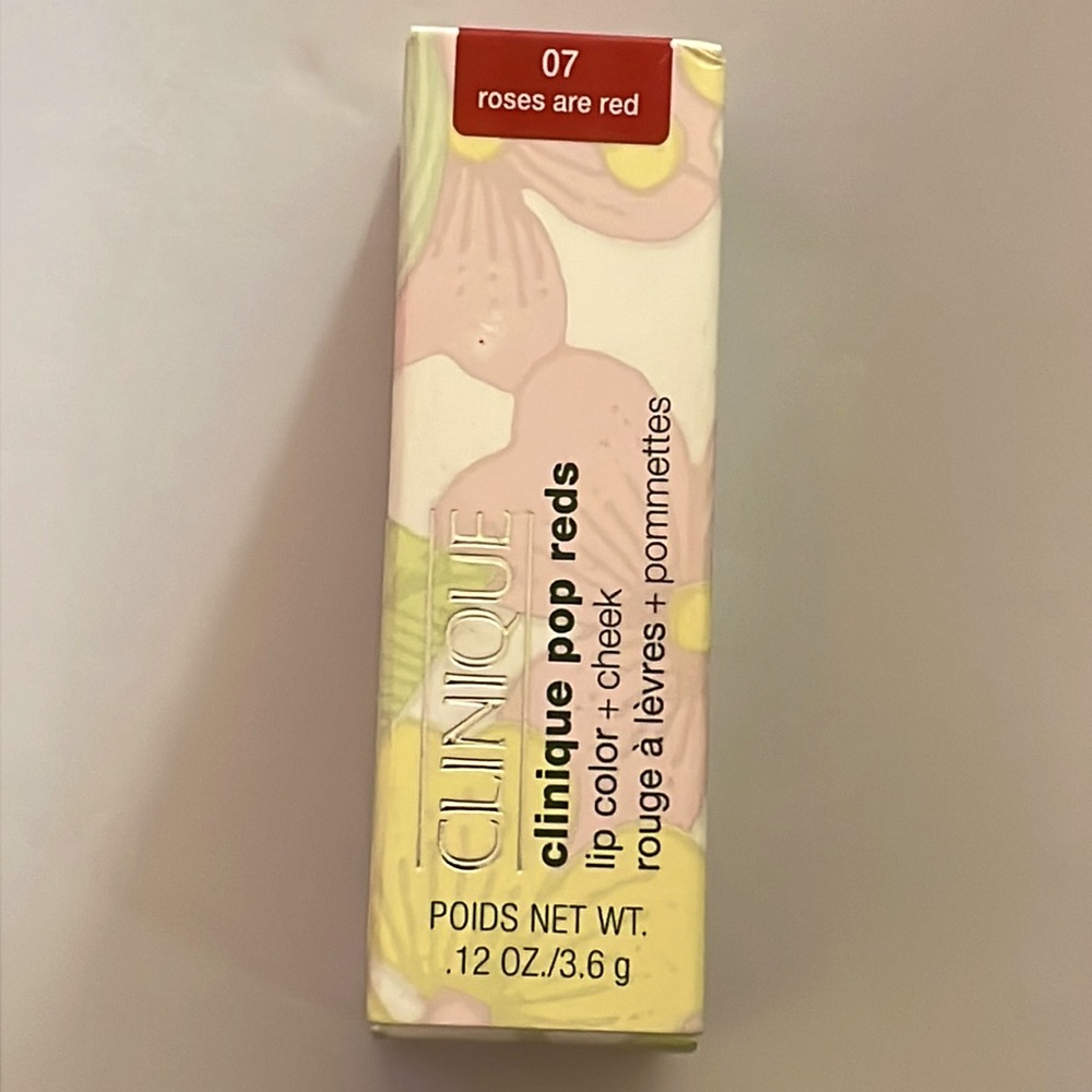 NEW Clinique Pop Reds Lip Color Lipstick & Cheeks Blush Rouge “Roses Are Red”